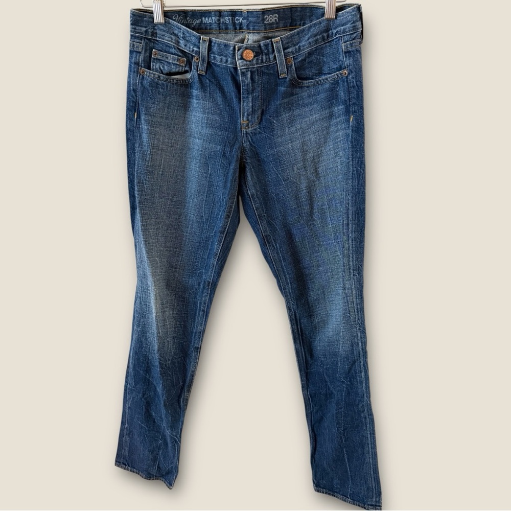 J. Crew Vintage Matchstick Blue Straight Leg Women's Jeans